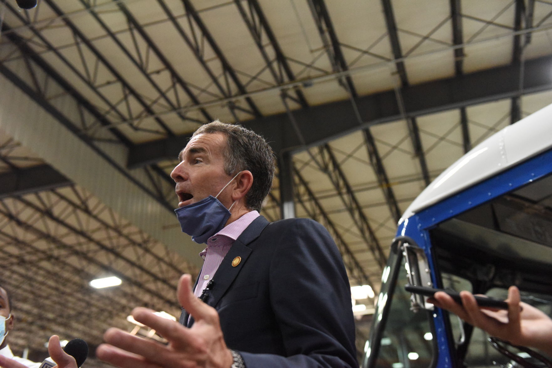 Northam visits Morgan Olson